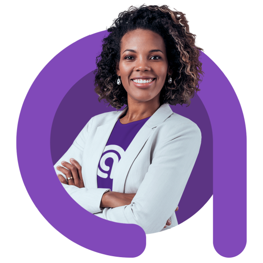 Uma contadora uniformizada representando os benefícios da calculadora fator r da Agilize